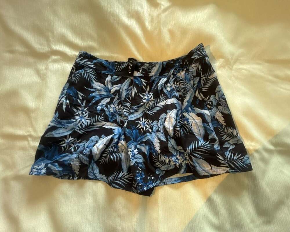 Tommy Bahama Blue Floral Print Board Shorts